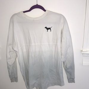 Rare PINK long sleeve logo tee